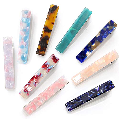 NIBESSER Hair Clips for Women Acrylic Resin Hair Barrettes Fashion Geometric Acrylic Resin Alligator Hair Pins for Ladies Hair Accessories