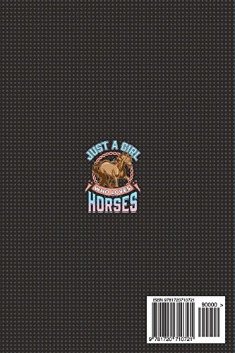 Just a Girl Who Loves Horses: College Ruled Journal Paper, Daily Writing Notebook Lined Paper, 100 P