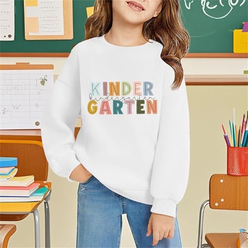 Kindergarten Shirt for Boys Little Girls First Day of Preschool Tshirt Kids Back to School Long Sleeve Tee Tops 2025 Clothes2