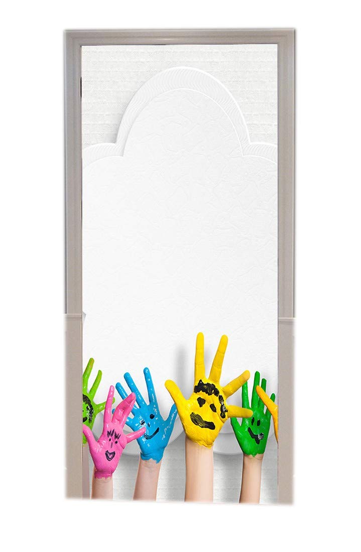 Autocollant poster de porte 3D vinyle et sticker mural décoratif