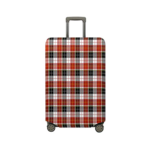 Copri Valigia Grande Coperture per Valigie Coprivaligie Da Viaggio Plaid Minimalismo Protettore Spandex Trolley Custodia Protettiva Bagaglio Copertura Nero L 26-28 Pollici