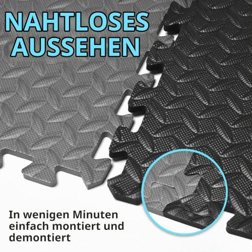 REALIKE Gymnastikmatten Unterlegmatten Puzzlematte 60cm X 60cm Bodenkissen Schaumfliesen Ineinandergreifende Schaumstoffmatte für… – Ansicht 3