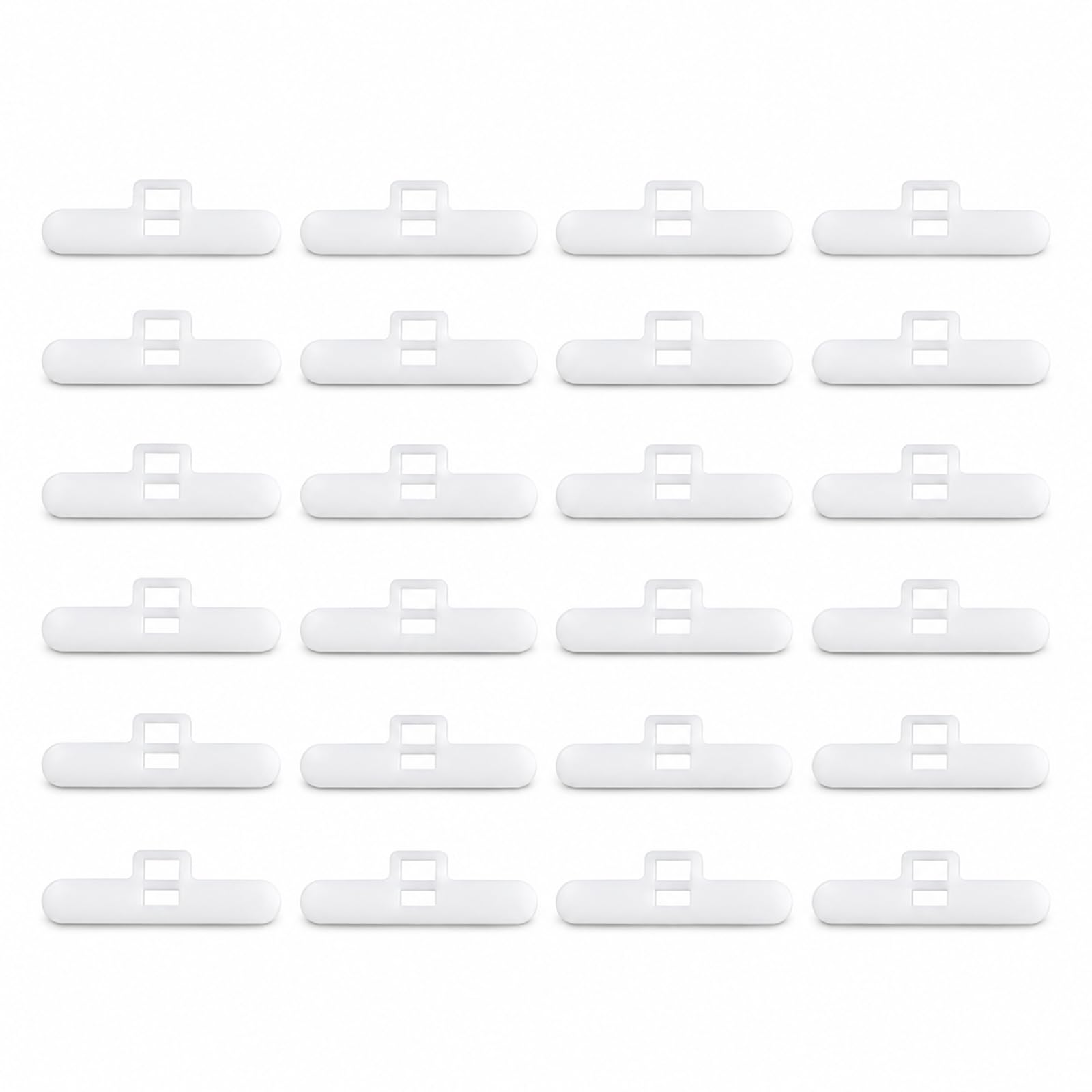 Wexrinqa White 20 Vertical Blind Hangers For 89Mm Slats – Spare Top Clip