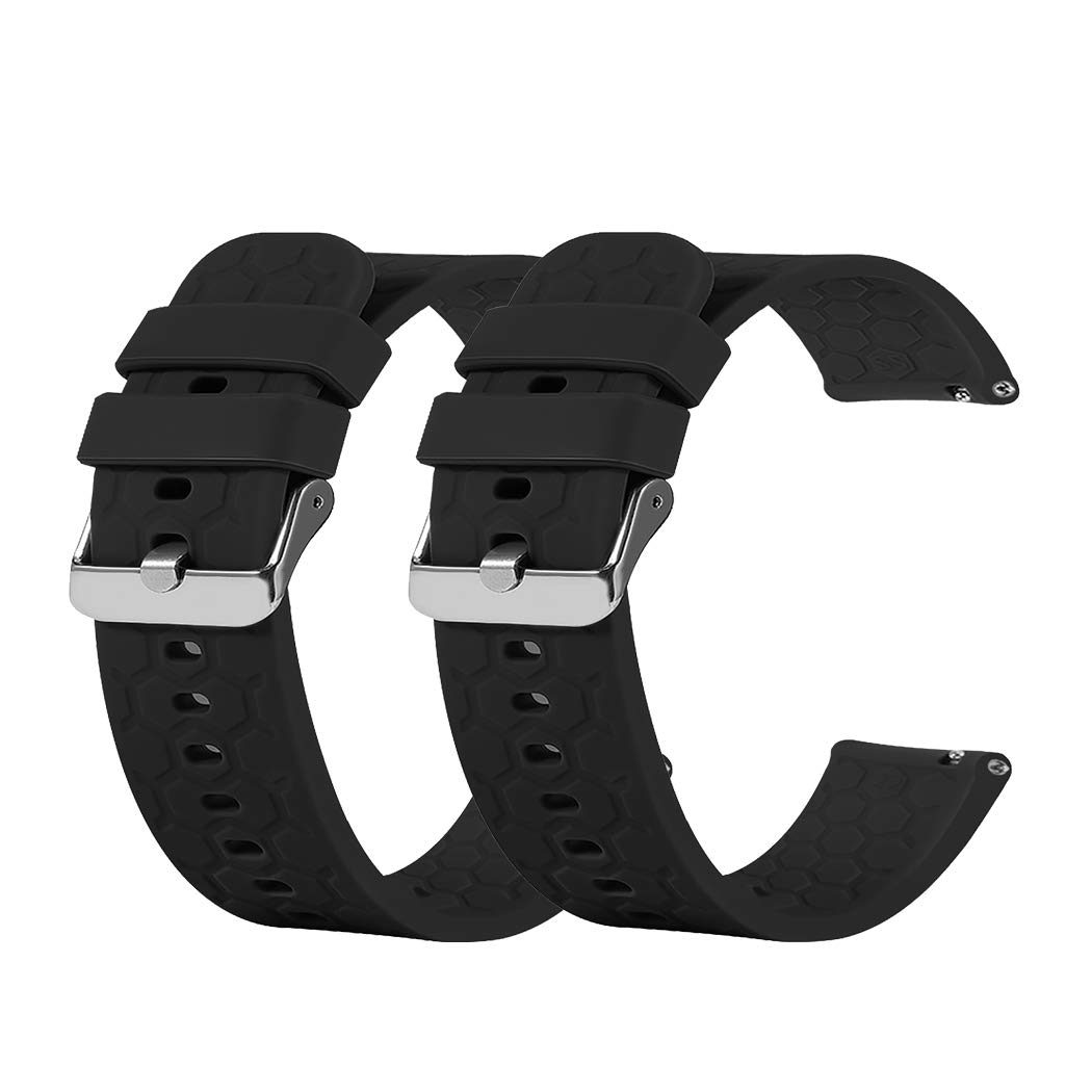 TenCloud Band Compatible with Umidigi Uwatch 3 Bands Replacement Flexible Soft Silicone Sweat-Resistant Sport Wristband Accessory for Umidigi Uwatch 3 Smartwatch