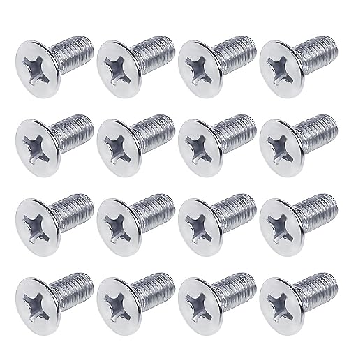 12PCS Stainless Steel Brake Disc Rotor Screws 93600-06014-0H - Universal Fit for Honda, Acura, Hyundai and Kia Models - Stainless Steel Retaining Screws for Front and Rear