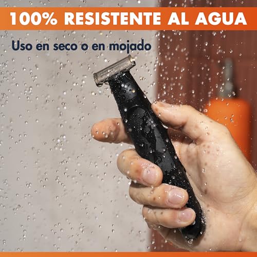 Gillette Fusion One recortadora de barba y afeitadora corporal resistente al agua con 4 peines 6