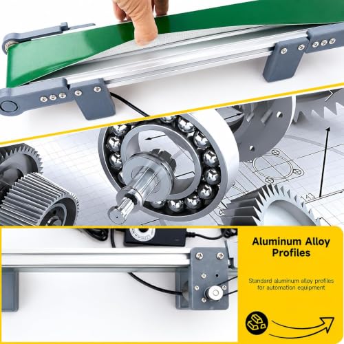Cinta transportadora de PVC con control bidireccional y carga de 5 kg 5
