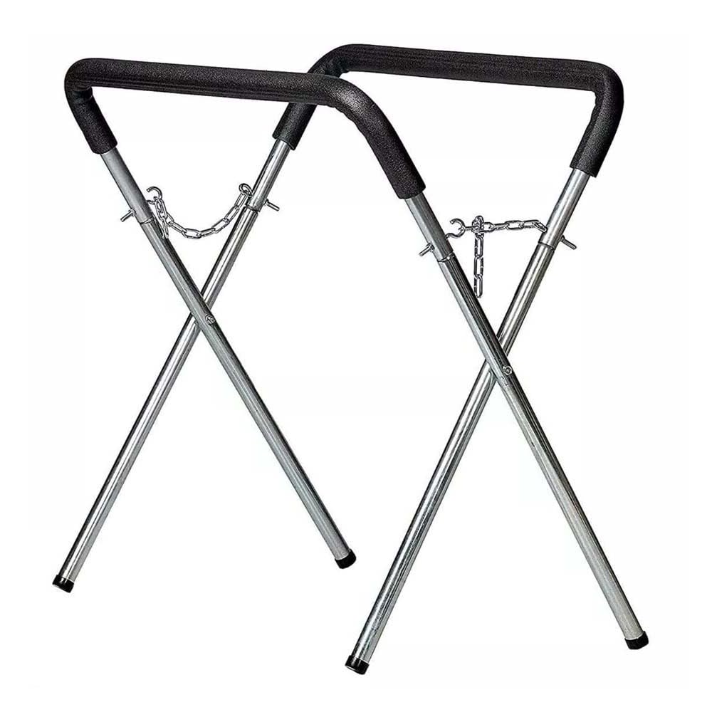 Heavy Duty Foldable Trestle Stand – Adjustable Car Panel Work Stand for Auto Body Repair, Painting & Prep