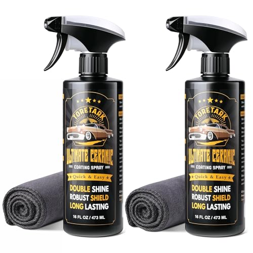 toretark Ceramic Coating for RV Polish (32 Fl Oz), Unmatched Shine Car Wax Coating Spray, No Pungent Smell, Quick Detailer Spray Wax, Lasts 50+ Washes Car Paint Sealant, RV Essentials