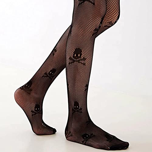 3 Pairs Womens High Waist Tights Fishnet Stockings Thigh High Pantyhose Black Halloween Fishnets Stocking4