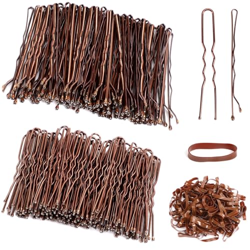 SANNIX Épingles à Cheveux, 200 Pièces Bobby Pins et Epingle Cheveux Femme en Forme de U 5 cm et...
