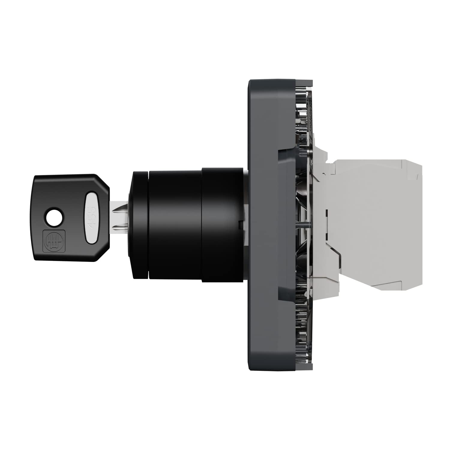 Schneider Electric - Mureva Styl - Interrupteur à clé 3 positions - composable - IP55 - IK08 - gris - MUR35061