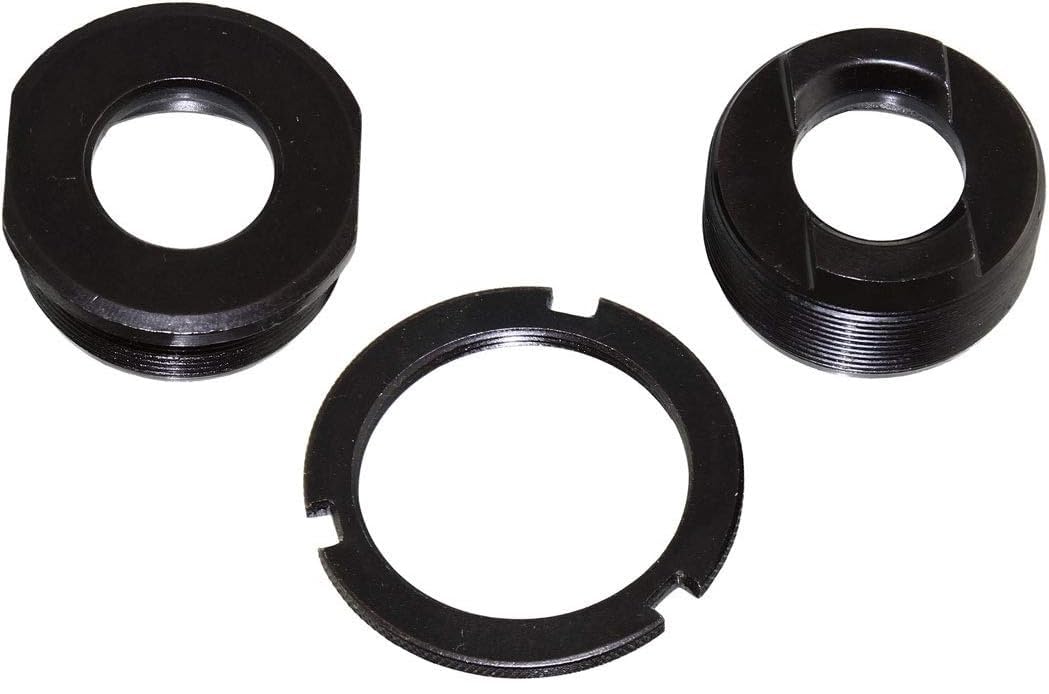 cyclingcolors Bike Bicycle Bottom Bracket Caps Pedal Bearing Black 34.9mm Screw Nut