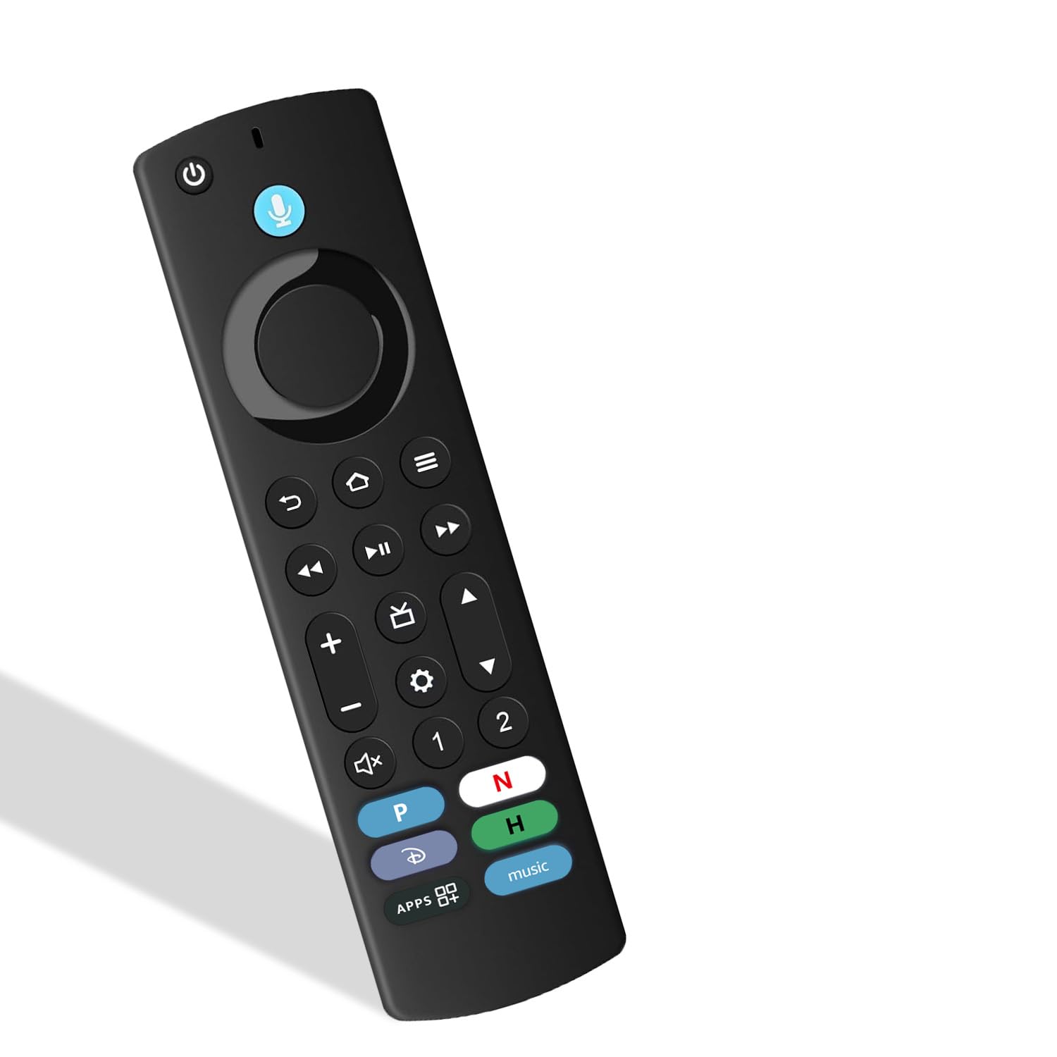 Mando a distancia universal de repuesto por voz: dispositivos de transmisión (2ª, 3ª, 4K, Max, HD), compatible con Omni, Toshiba, Insignia, Pioneer, 2/4-Series Media Smart TV, Lite y Cube