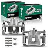 YHTAUTO Rear Side Disc Brake Calipers with Bracket Replacement for Hummer H3 2006-2010, H3T 2009-2010, Rear Driver and Passenger Pair Caliper Assembly Set of 2, Replace# 15111372 15791720