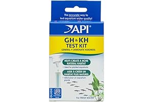 API GH & KH TEST KIT: Accurate Freshwater Aquarium Water Test Kit for Hardness Levels