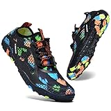  XIDISO Herren Damen Badeschuhe Wasserschuhe Aquaschuhe Schnelltrocknende Leichte Barfußschuhe Strandschuhe