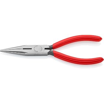 Knipex 25 01 160 SB Snipe Nose Side Cutting Plier in Blister Packaging Red/Silver 160 mm