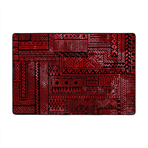 Tapis de sol antidérapant lavable motif cachemire oriental - 2
