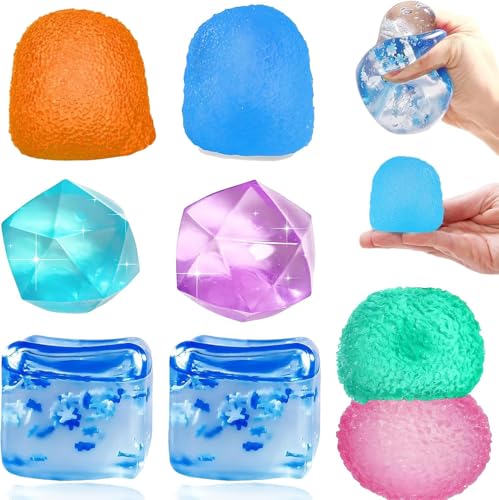 8 PCS Squishy Cubes Stress Ball Set Squishy Fidget Toys