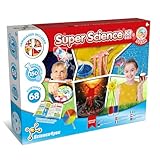 【Super Science Kit mit 150 Experimenten】Werden Sie ein wahrer Wissenschaftler mit diesem Super-Wissenschaftler-Kit für Kinder mit 150 Experimenten. Verwenden Sie die 68 Inhalte dieses erstaunlichen Wissenschaftslabors, um viele wissenschaftliche Experimente durchzuführen.