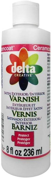 Satin Finish Exterior/Interior Varnish, 8 Fl Oz (Pack of 1)