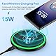 Fast Wireless Charger Samsung Induktive Ladestation für Samsung Galaxy S25 Ultra/S24 FE/S23/S22/S21/Z Flip 6, 15W Schnelles Kabelloses Ladegerät Handy Ladestation für Google Pixel 9/9 Pro/8/8 Pro/7