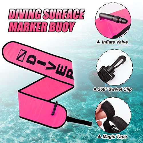 image for Pecihiko Surface Marker Buoy, 4ft Scuba Diving Surface Marker Signal T