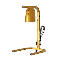 Vista 6 de Lámpara de calor de pie independiente con 3 bombillas y patas en T, 120 V, 750 W, W63, calentador de buffet de alimentos comerciales, restaurante