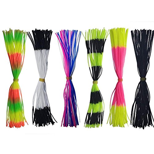 SHADDOCK シリコンラバースカート ラバージグ スモラバ スピナーベイト バス釣り ルアースカート ルアー自作 タイイング材料 10束 50本撚り チューブ付かない 多色セット