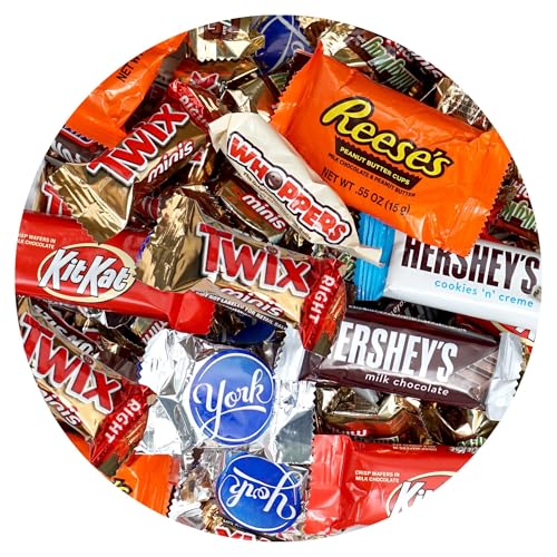 Image of Chocolate Candy Variety Pack, 8lb Bulk Chocolate Candy, Pinata Candy, Individually Wrapped Chocolate Fun Size Candy Bars