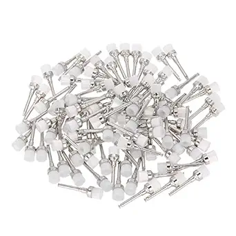 NC Teeth Cleaner Prophy Brush Nylon Bowl Polishing Brushes Dental Lab White Polisher Snap-On Small Flat Brushes (Pack of 5/10/ 20/50/ 100 Pcs). (5)
