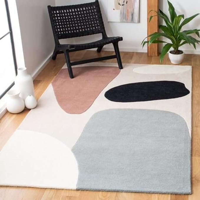 Amazon.com: Rug by Mirzapur Handwoven Wool Rug - 5x7 ft Thick Floral ...