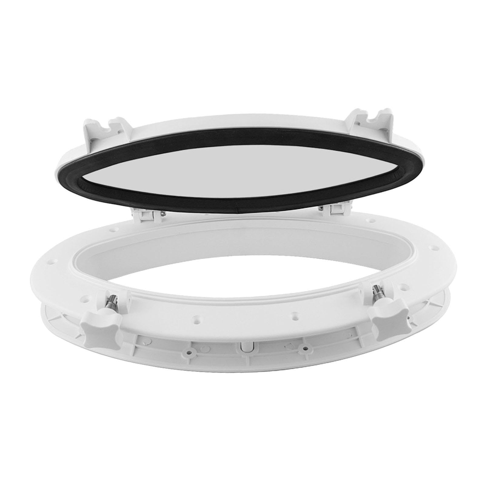 Conjunto de accesorios para portillos marinos de RV con sello impermeable para aplicaciones versátiles de reemplazo de ventanas de ojo de buey de barco, ventana de ojo