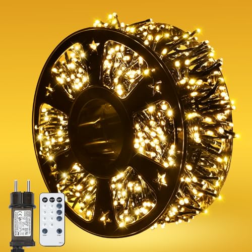 MAGGIFT 500 LED Lichterkette 10M Weihnachtsbeleuchtung Außen mit...