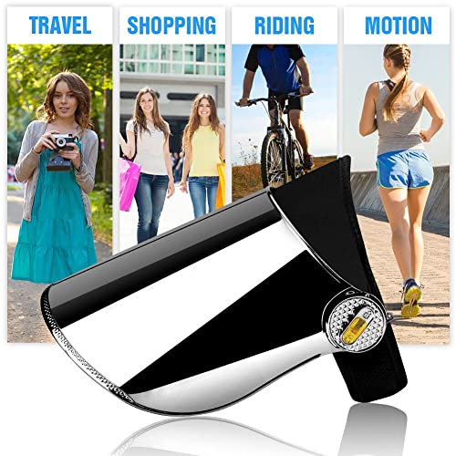 Waycom Sun Cap, Sun Visor Hat Black & Silver- Uv Protection Hat - Premium Upf 50+ Hat For Hiking, Golf, Tennis, Outdoors (Black & Silver) #TOP5