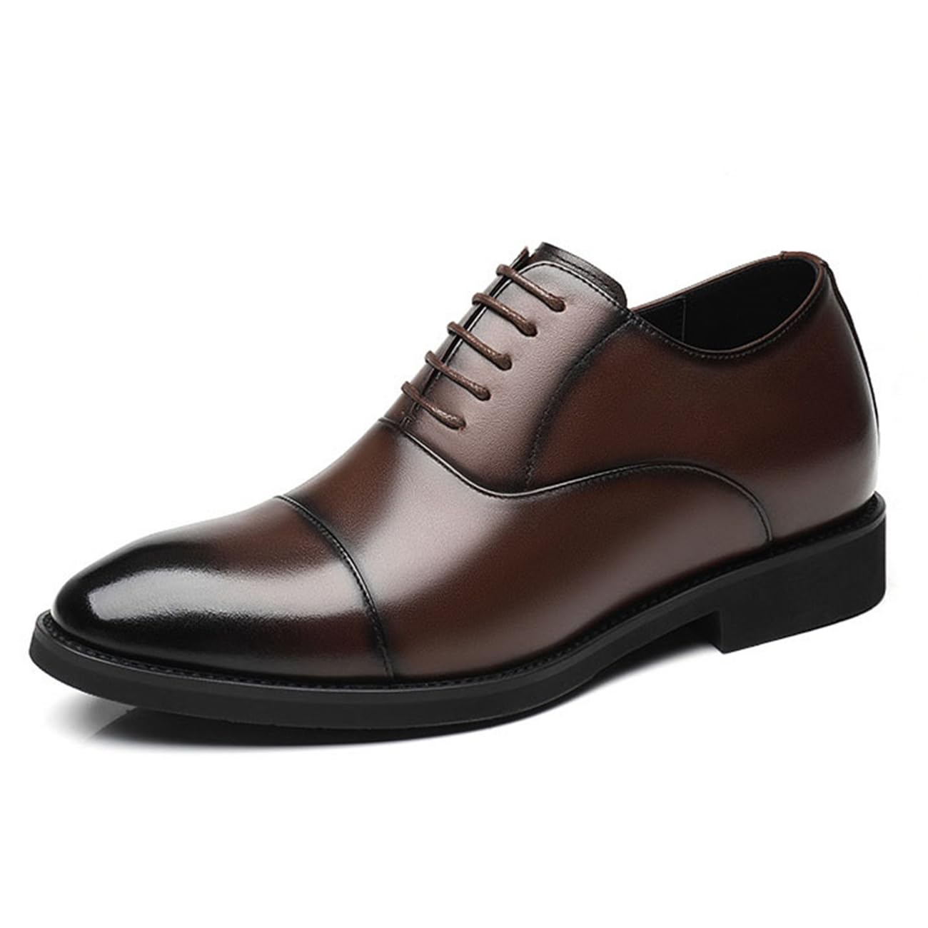 VIBLiSS Uomo 3.14 '' Scarpe Formali più Alte Pelle Lace-ups Altezza Invisibile Aumentando Abito da Guida da Sposa Oxfords