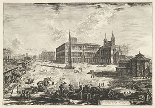 Peinture sur toile Piranesi de haute qualité avec vue de la basilique romaine