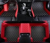 【Hochwertige Materialien】 Aus hochwertigem Ledermaterial gefertigt, wasserdicht, kratzfest, ist die Auto-Fußmatte geruchlos, rutschfest und verschleißfest mit weicher Haptik, die Ihrem Auto Allwetterschutz verleiht.