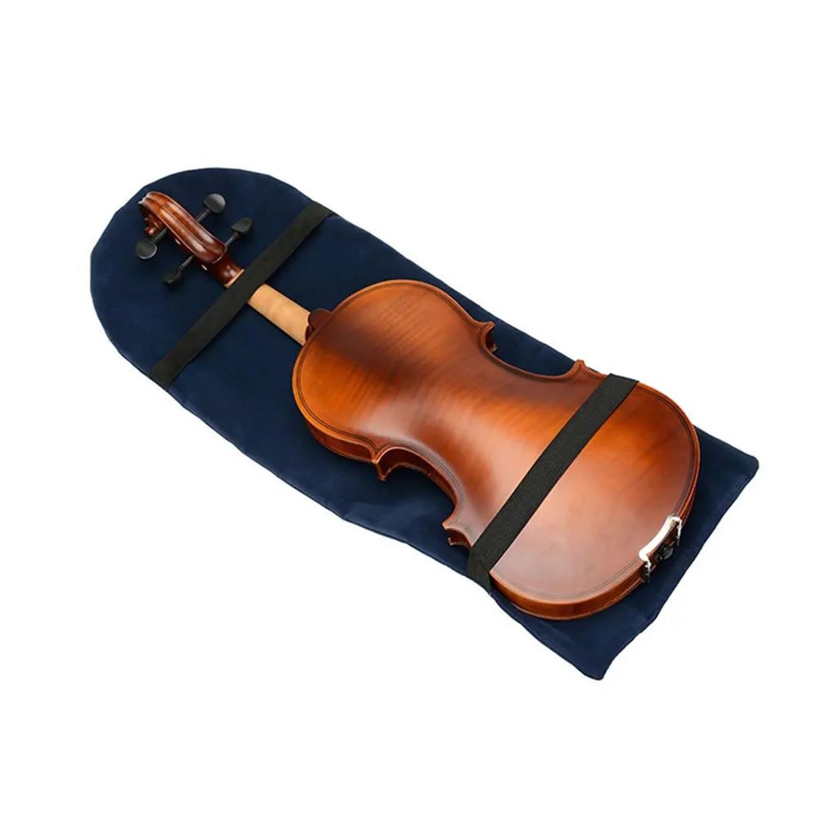 Akcesoria Skrzypiec Profesjonalistów 1. Pyłoszczelny Pokrowiec Na Skrzypce Z Zamszu Trwały Miękki Gruby I Ochronny Ciemnoniebieski