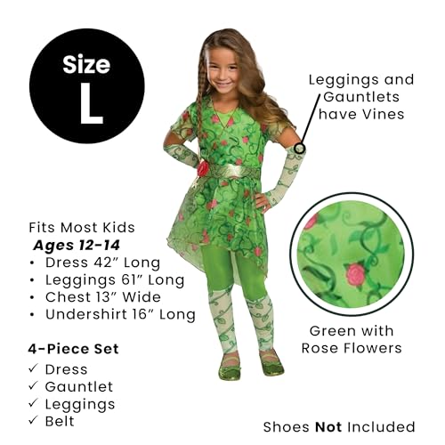 Disfraz infantil Poison Ivy para niñas talla Large 12-14 miniatura 4