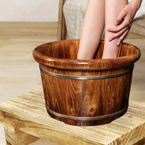 Cubeta de baño para pies de madera 26cmx40cm miniatura 4