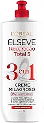 Creme Milagroso 3 em 1 Elseve Reparação Total 5 500ml