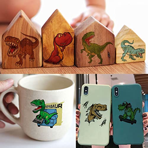Tasroi 50 Pcs 3D Dinosaur Temporary Tattoos For Kids Boys Teens, Fun T-Rex Fake Face Tattoo Sticker For Children Party Favor Sets Supplies, Small Dino Tatoos For Girls Birthday Gifts Decoration #TOP4
