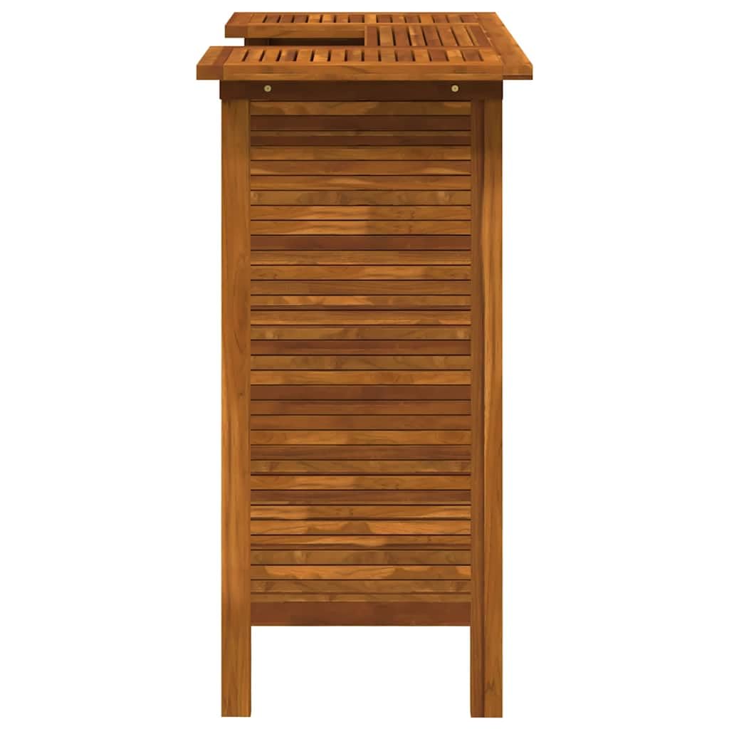 vidaXL Acacia Mesa Alta Bar Estantes Madera Mueble Bebidas Barra Jardín Casa