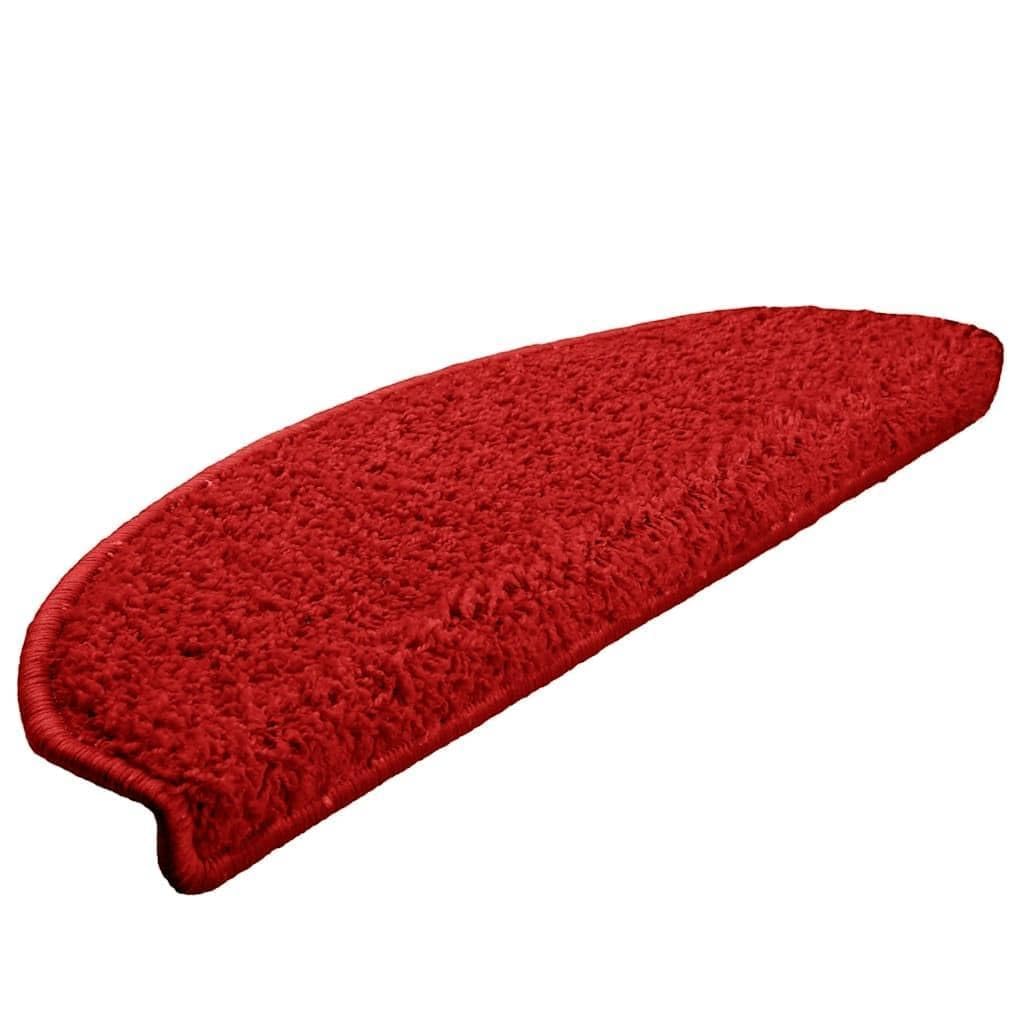 Marchettes d'escalier rouge avec adhésif double face pour sécuriser les marches glissantes