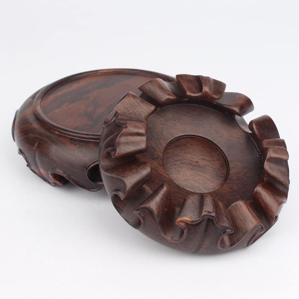 Bonsai Pedestal Vase Pedestal Stands Plant Display Stand Wooden Vase Base Indoor Flower Pot Stand Living Room Bonsai Base Home Buddha Statue Teapot Display Stand Planter Stand Plant Holder(Large)