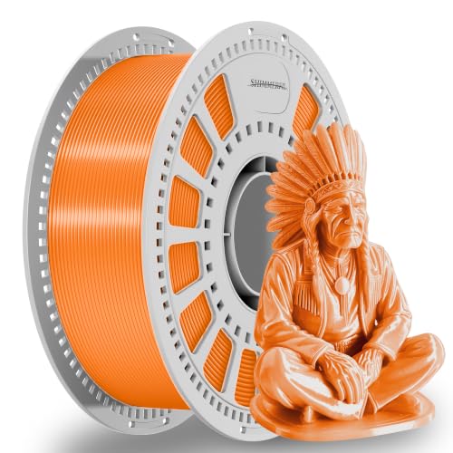 Image of Orange Silk PLA Filament 1.75mm + /-0.03mm Metal 3D Printer 1kg | Glossy Satin Finish With No Post-Processing, Ideal for Artistic Models, Decorations, and High-Visibility 3D Printing Projects
