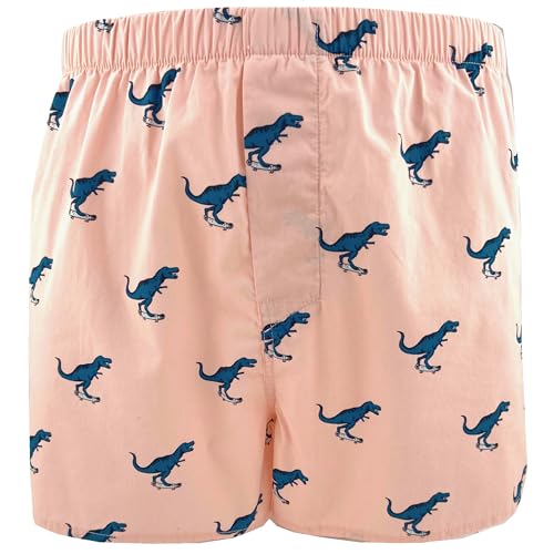 ROCK ATOLL Men's Bright Bold Funny Novelty Print Cotton Boxer Shorts Underwear