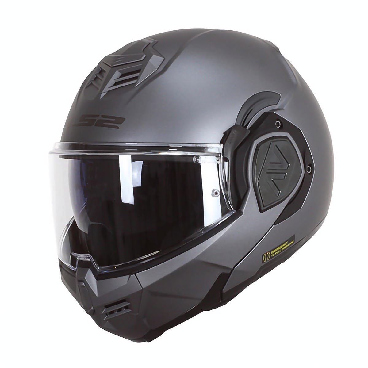 LS2, Casco Moto Modulare ADVANT SOLID Matt Titanium, L